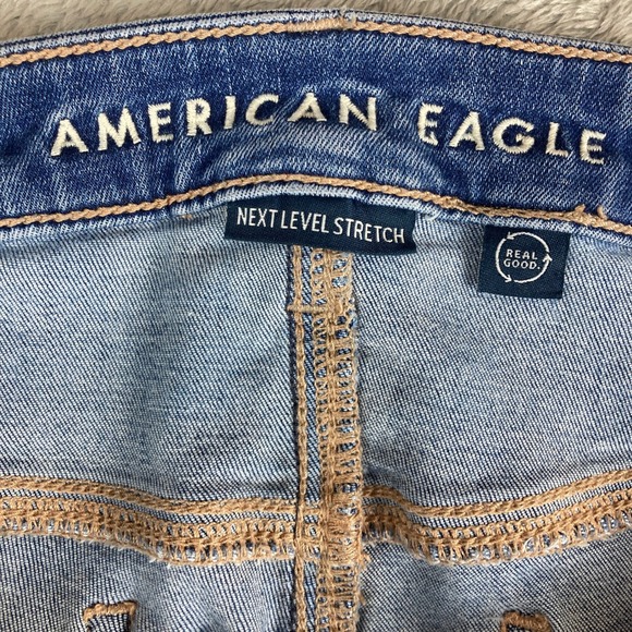 American Eagle Jeans Women's High Rise Jegging Next Level Stretch Size 8 Long - Picture 13 of 16